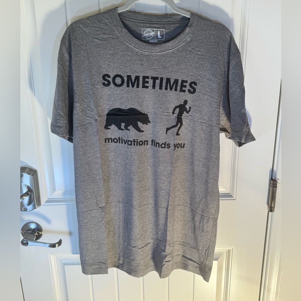 NEW Men’s Large Humorous Running Shirt